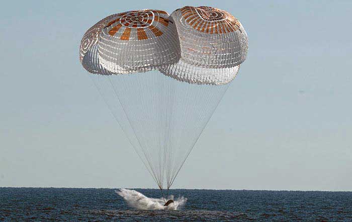 NASA SpaceX Astronauts Safely Splash Down in Atlantic